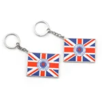 U.K. Flag Logo Enamel Rangers Football Club Keychain
