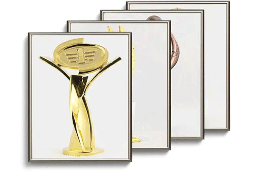 Metal zinc alloy rotatable trophy customization