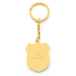 Gold Plated Enamel Zhejiang Satellite TV Keychain