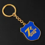 Gold Plated Enamel Zhejiang Satellite TV Keychain