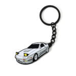 Llaveros metálicos personalizados de anime para coche
