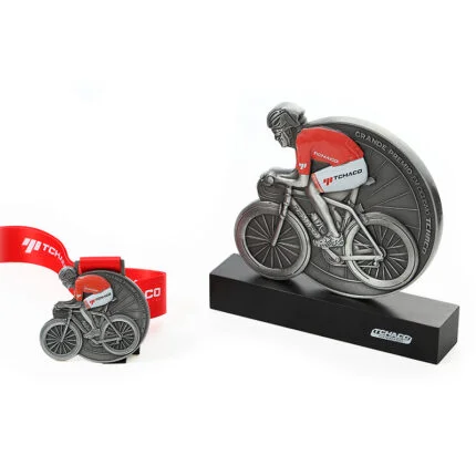 Metal zinc alloy rotatable trophy customization