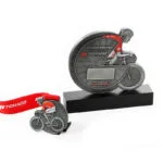 0232-trofeo metálico personalizado para carreras de bicicletas