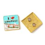 Benutzerdefinierte Cartoon Alphabet gemalt Metall Kühlschrankmagnete