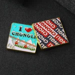 Benutzerdefinierte Cartoon Alphabet gemalt Metall Kühlschrankmagnete