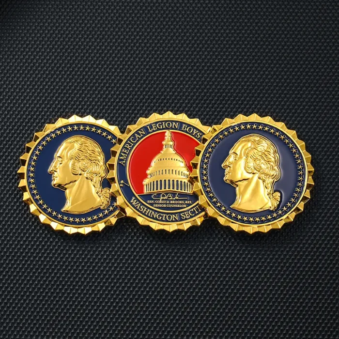 American Legion Boys Nation Custom Metal Challenge Coins