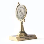 Personalización del trofeo giratorio de aleación metálica de zinc