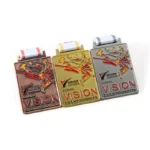 Square taekwondo medal