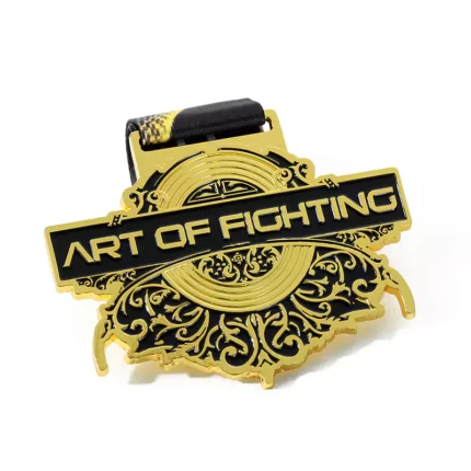 黑色珐琅仿金奖章