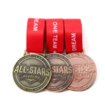vergoldete Medaille
