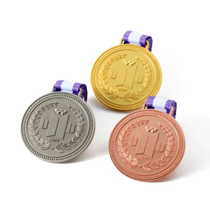 Gold Silver And Rose Honor Medal