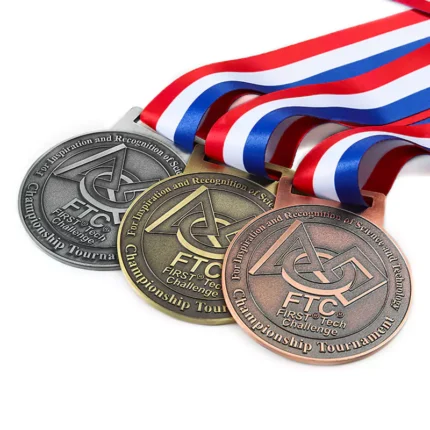 Medalha de ouro, prata e cobre