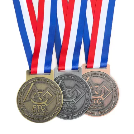 Medalha de ouro, prata e cobre