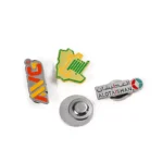 Multiple Design Letter Patterns Soft Enamel Magnet Pin