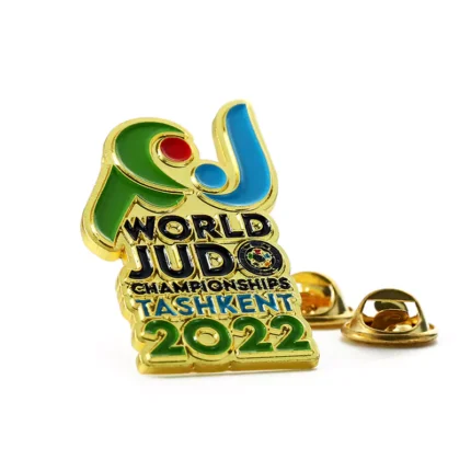 Distintivo de honra em esmalte dourado