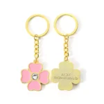 Gold-Plated Diamond Keychain Anime Keychain