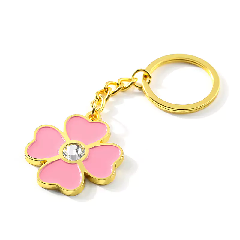 Porte-clés diamant plaqué or Porte-clés Anime