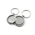 Versandfertig Full Frame Half Frame Blank Spinning Keychain