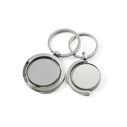 Versandfertig Full Frame Half Frame Blank Spinning Keychain