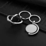 Versandfertig Full Frame Half Frame Blank Spinning Keychain