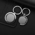 Versandfertig Full Frame Half Frame Blank Spinning Keychain