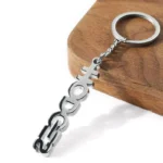steel keychain with name