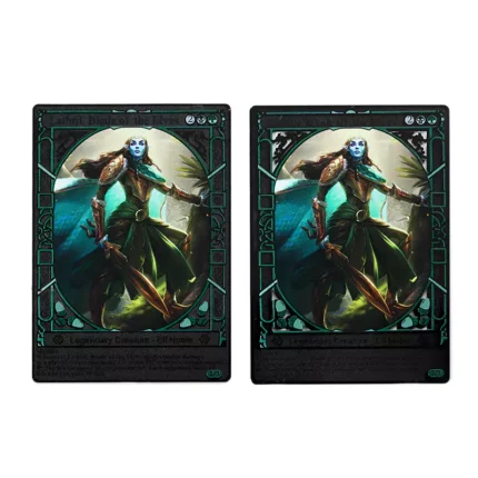 Pure Black Hollowed Out Snow Mountain Element Diamond Card