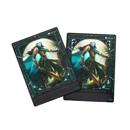 Pure Black Hollowed Out Snow Mountain Element Diamond Card