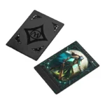 Pure Black Hollowed Out Snow Mountain Element Diamond Karte