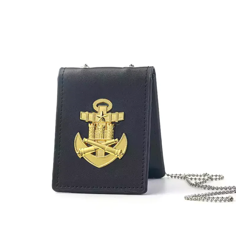Customized Leather Police Badge Wallet