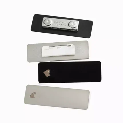 1725-3-Employee Square Badge Work Badge Magnetic Brooch