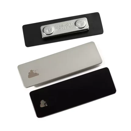 1725-4-Employee Square Badge Work Badge Magnetic Brooch