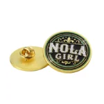 1907-1-HB Logo Gold Soft Enamel Circular Pin