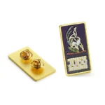 5601-4-Узбекистан Тхэквондо Альянс УФ печать мягкая эмаль квадрат