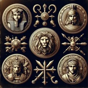 Heraldic Crests of Knights