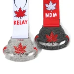 1388-1-DDeath Race Relay Medal with Commemorative Coins