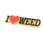 1565-4-Love Baked Paint geformt Pin