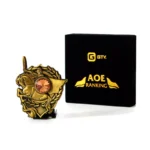 2505-1-3D Camafeo de metal Unicornio Caballo Oro Antiguo Monedas