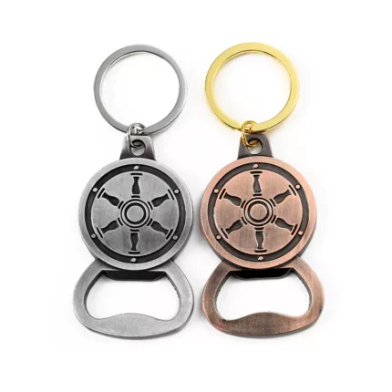 2101-1-3D 浮雕船舵仿古银红仿古铜开瓶器