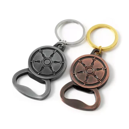 2101-2-3D 浮雕船舵仿古银红仿古铜开瓶器