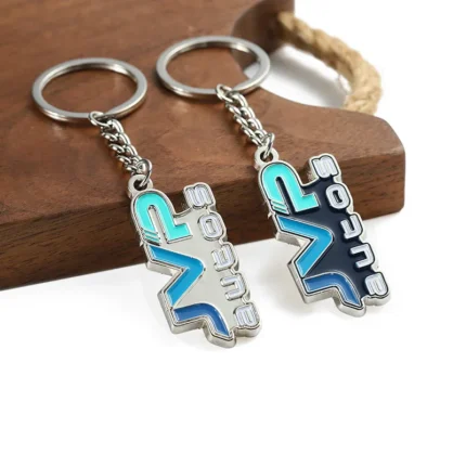 2372-2-JVP многоцветный вогнутый окрашенный брелок