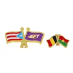 1645-1-比利时和布基纳法索国旗组合徽章