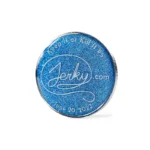 2509-3-双面蓝色闪粉，带镀银水滴粘合剂