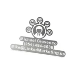 3051-1-Alien avatar informações de contato em aço inoxidável escovado bo