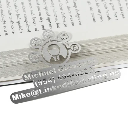 3051-4-Alien avatar contact information brushed stainless steel bo