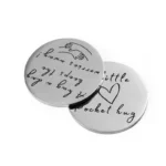 2651-1-Monedas conmemorativas de acero inoxidable galvanizado con plata
