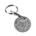 2152-3-Crown pattern car enamel silver token buckle