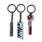 2373-1-镀黑多色烤漆名称钥匙扣