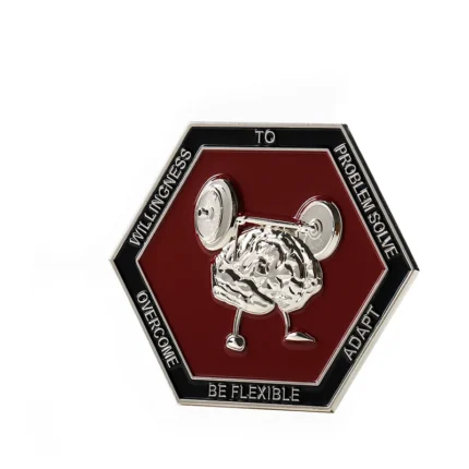 2517-4-Гексагональная памятная монета "Соревнования по мозгу