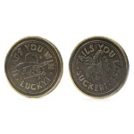 2518-4-Cowboy Scorpion Blue Bronze Commemorative Coin